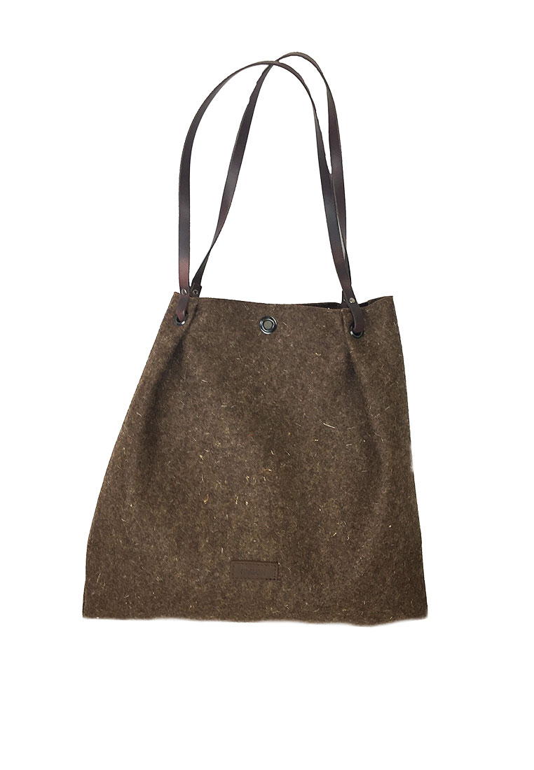 Shopper Bag Sofia braun aus 100% Merinowolle