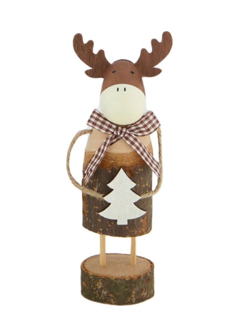 Figur Hirsch Holz Kirstan 28cm