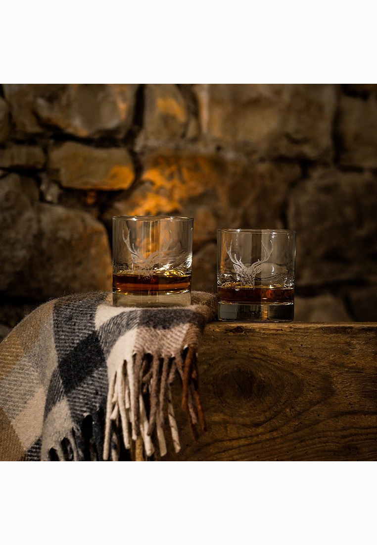 Gravierte Hirsch Gläser 4er Set  Gravierte Hirsch Gläser 4er Set