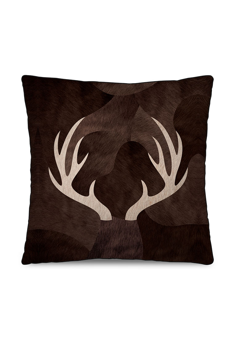 Kissen Geweih velours 45x45cm Kissen Geweih velours 45x45cm