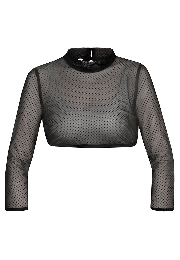 Dirndlbluse Ineska-Klara schwarz langarm Dirndlbluse Ineska-Klara schwarz langarm
