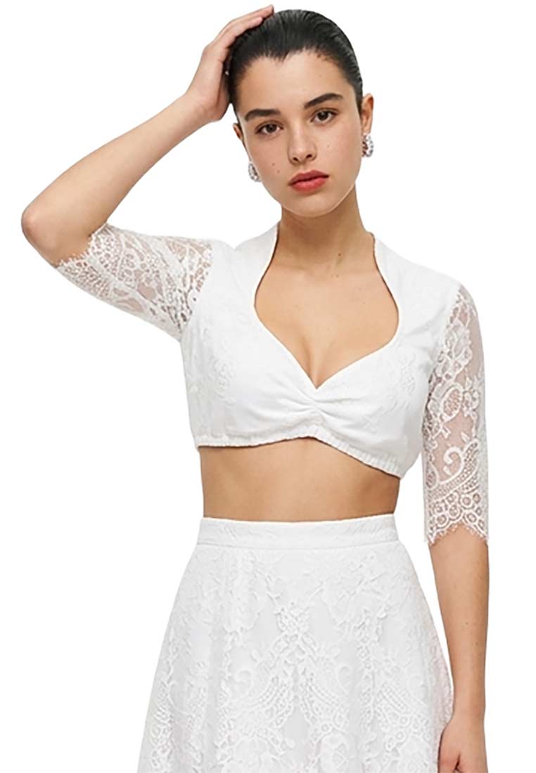 Dirndlbluse Leona Elena off white