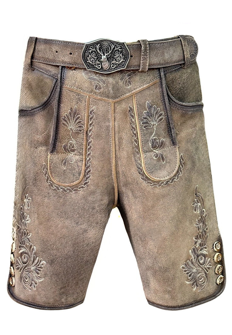 Lederhose Ronny steingrau Lederhose Ronny steingrau