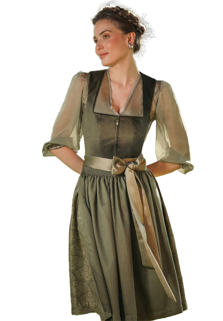 Dirndl Bergweiss Suraj olivgrün