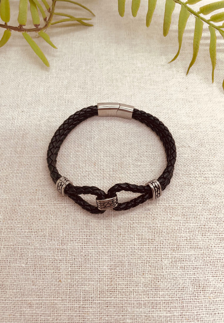 Armband doppelreihig schwarz