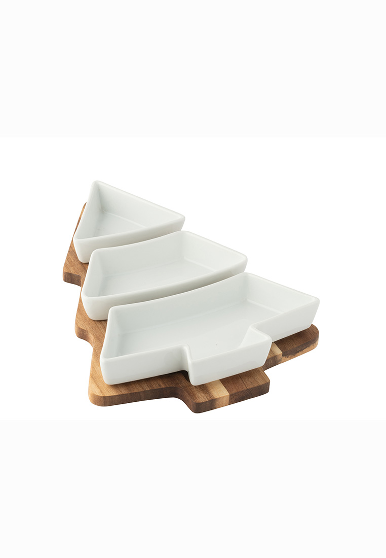 Tapas Set  Weihnachtsbaum weiss