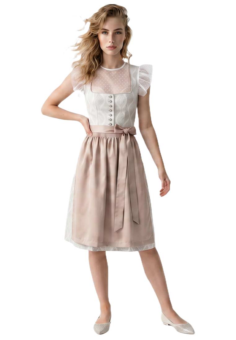 Dirndl Alessandra beige 70 cm
