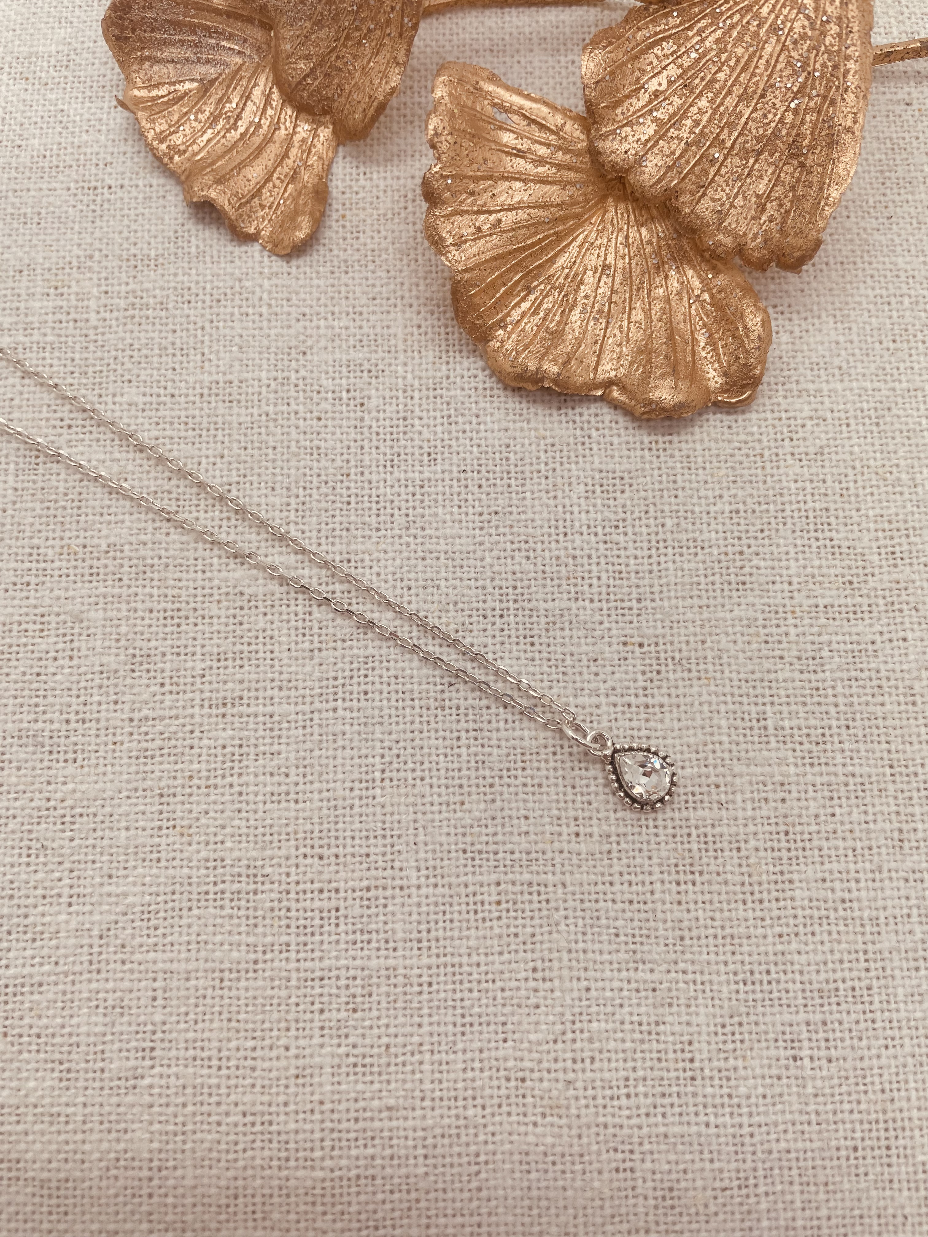 Collier Lorena Silber crystal