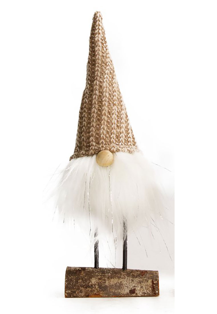 Zwerg aus Holz weisser Bart Zwerg aus Holz weisser Bart