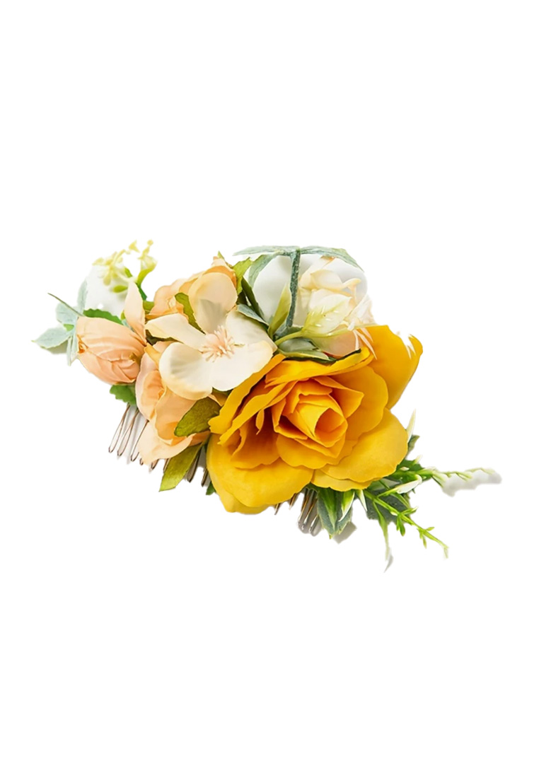 Blumen Haarschmuck Leila gelb Blumen Haarschmuck Leila gelb