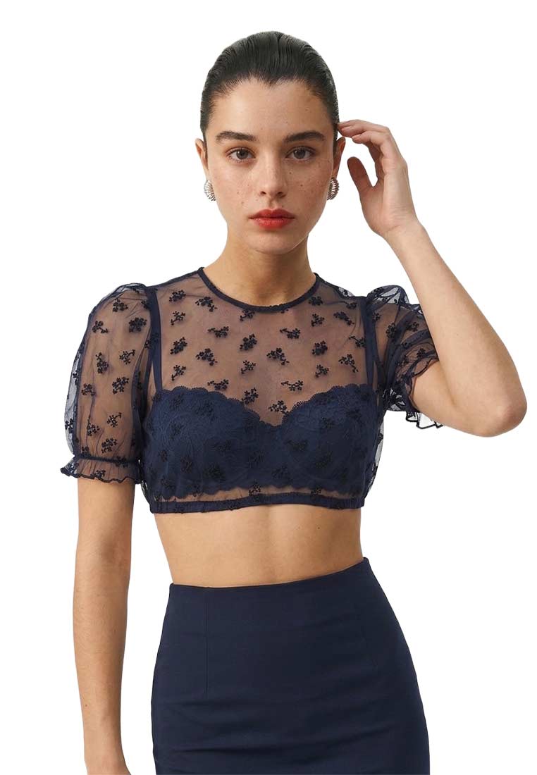 Dirndlbluse Henna marine