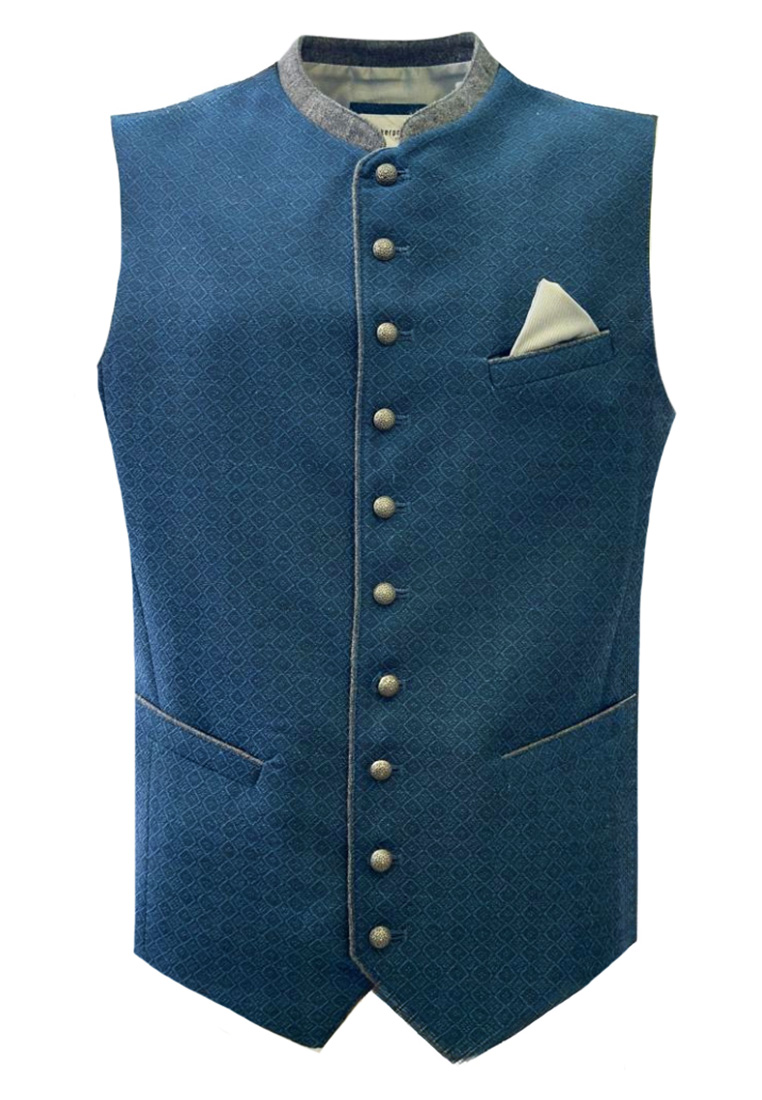 Trachtenweste Romeo blau