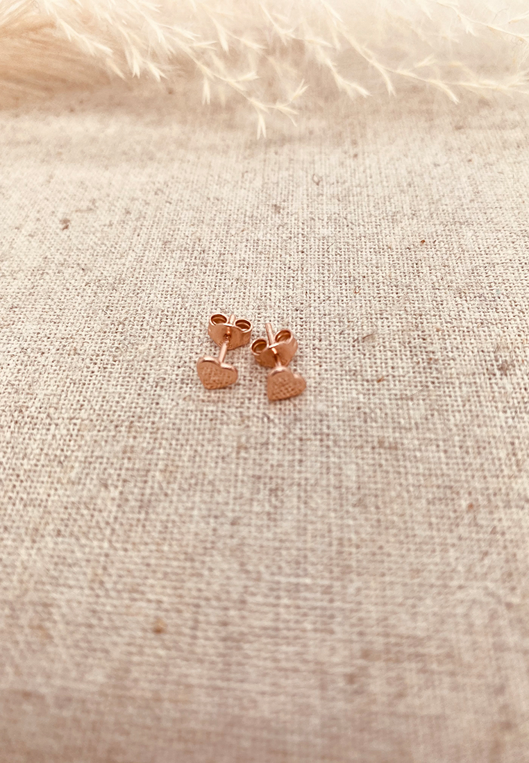 Kinderohrstecker Herz Rose Kinderohrstecker Herz Rose