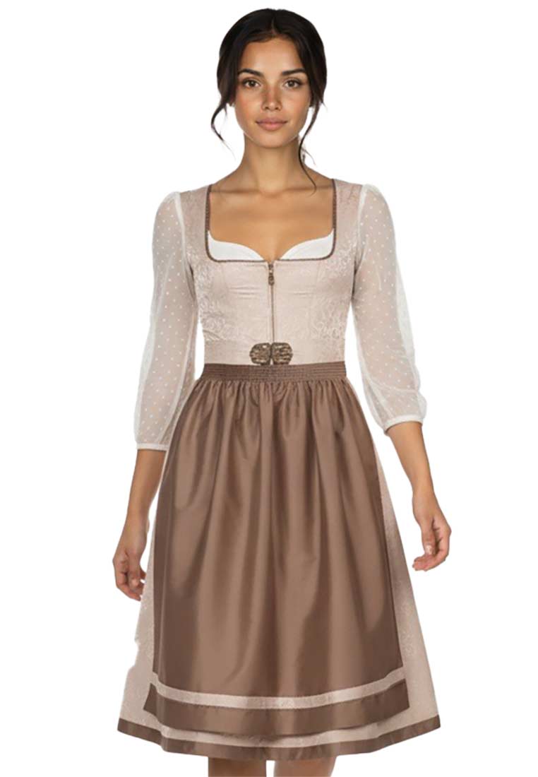 Dirndl Lalling taupe 65cm