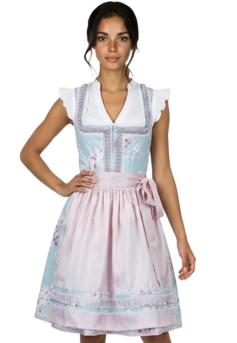Dirndl Bergweiss Rosentraum