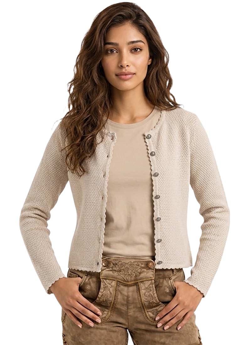 Trachtenstrickjacke Vilseck taupe