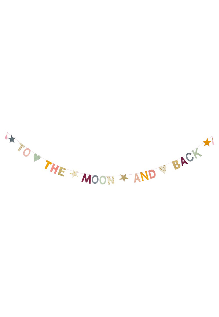 Papiergirlande To The Moon And Back