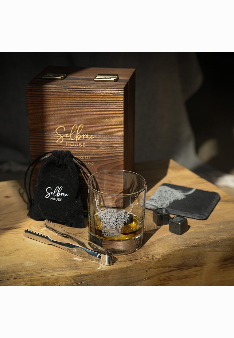Geschenkbox Hochlandrind Drinks Set Geschenkbox Hochlandrind Drinks Set
