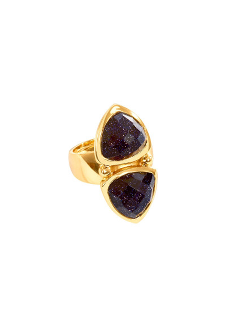 Ring Alemee Gold schwarz