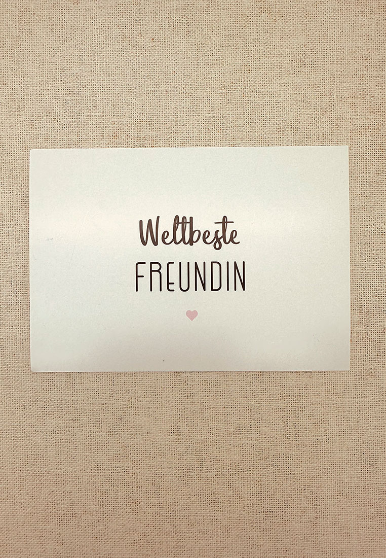 Postkarte Weltbeste Freundin
