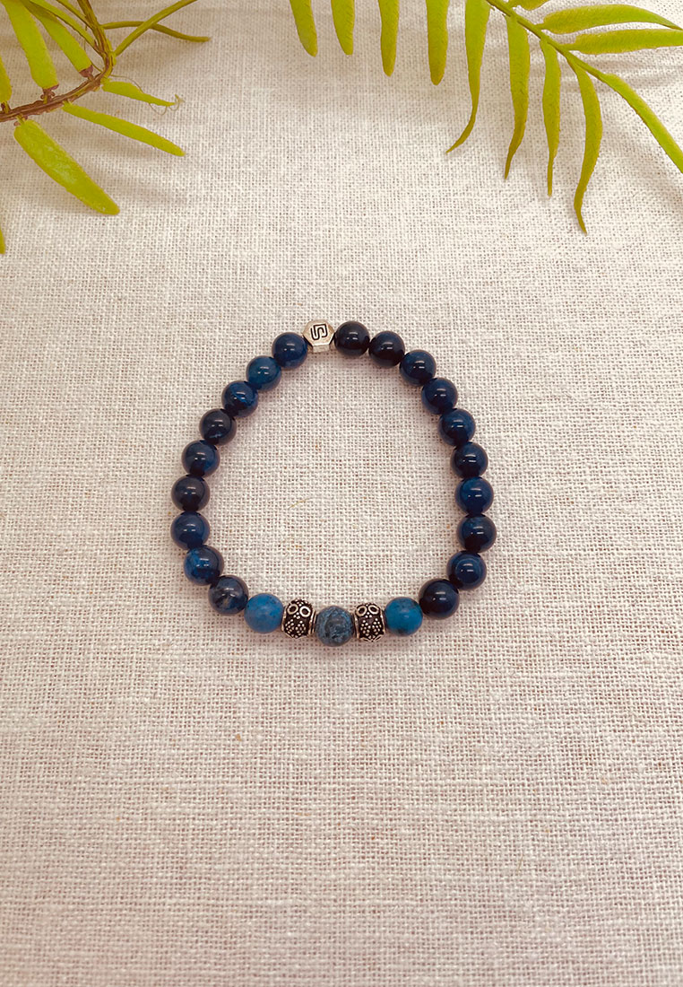 Herren Steinarmband Onyx blau Herren Steinarmband Onyx blau