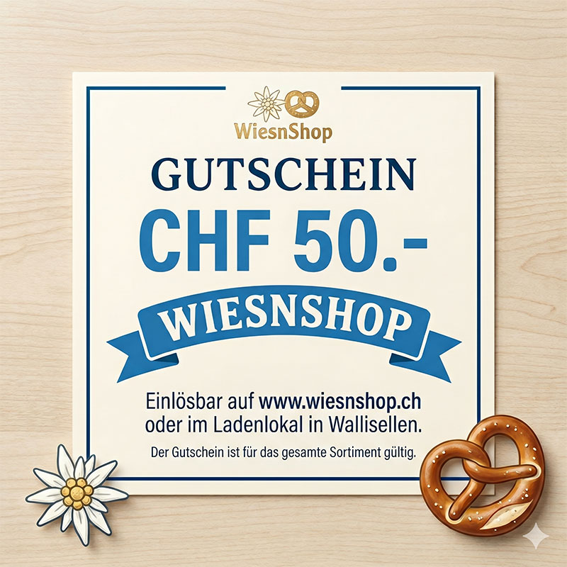 CHF 50 - Gutschein WiesnShop (Laden & Online)