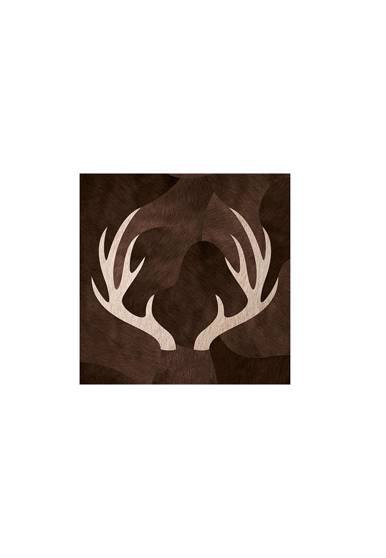 Vinyl Glasuntersetzer Geweih 6er Set Vinyl Glasuntersetzer Geweih 6er Set