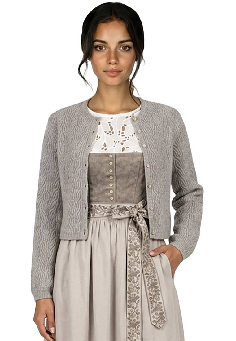 Trachtenstrickjacke Avenara beige