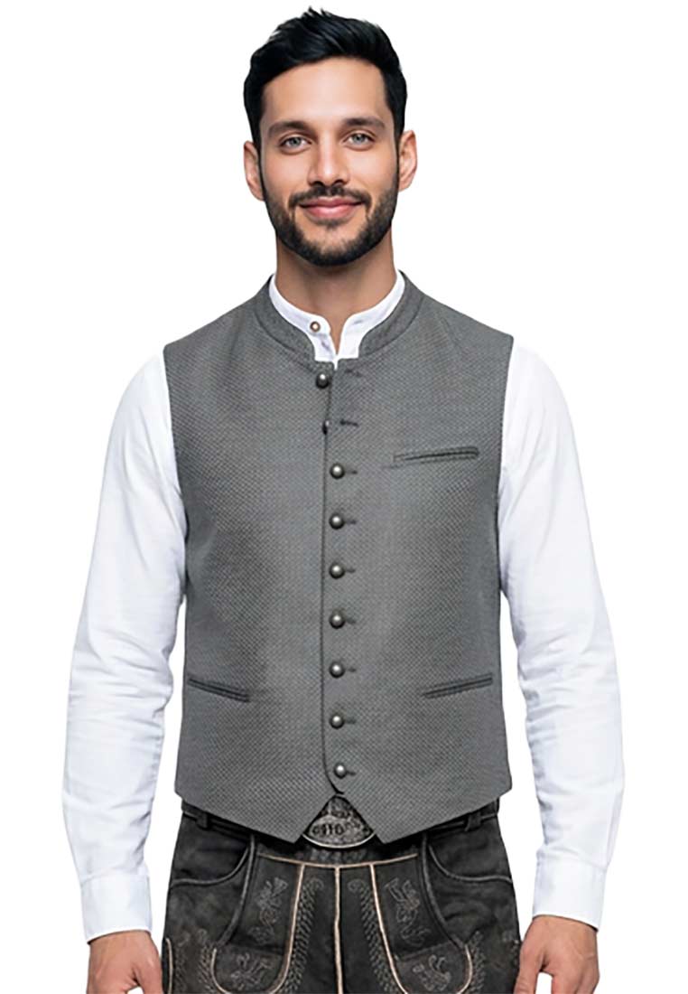 Trachtenweste Suttensee grau