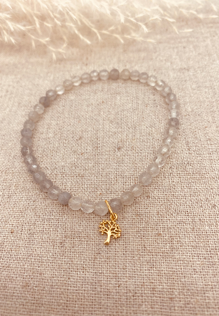 Quarzarmband mit Baumanhänger Gold Quarzarmband mit Baumanhänger Gold