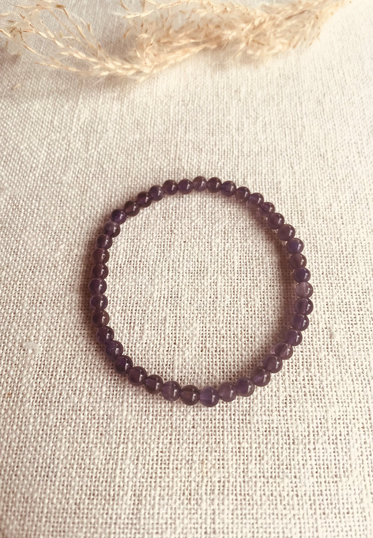 Elastikarmband Amethyst violett