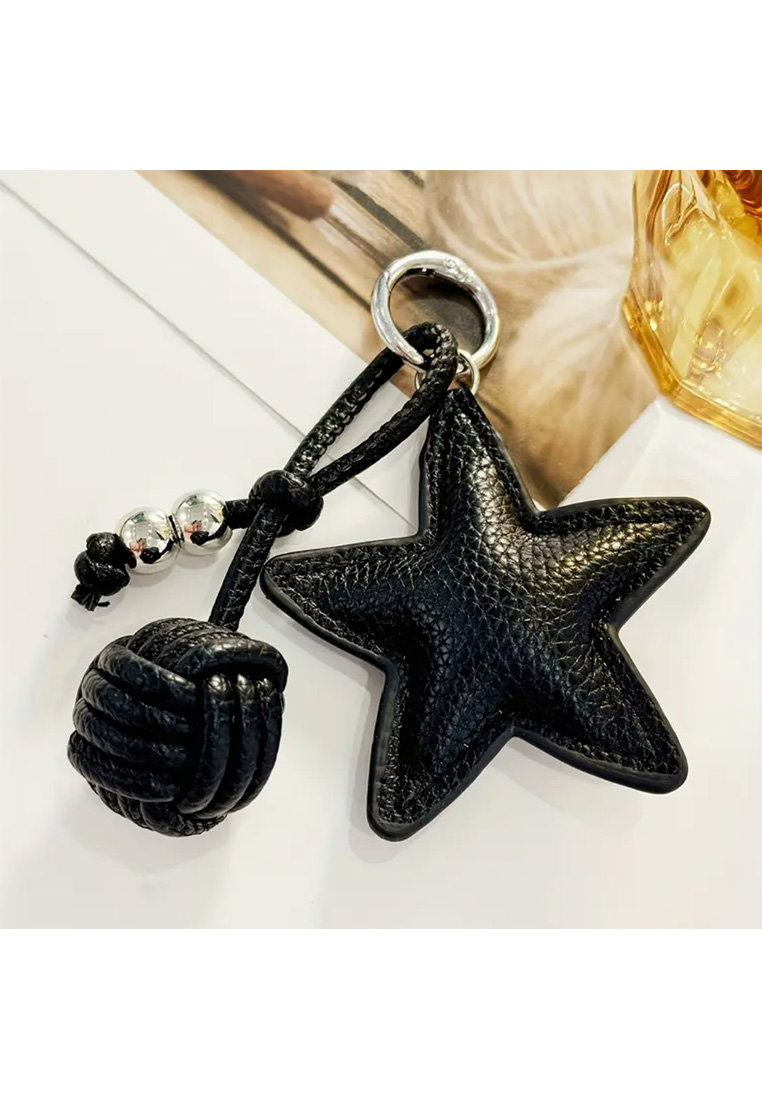 Schlüsselanhänger Stern Schwarz