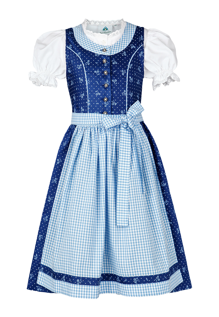 Kinderdirndl Amalia blau