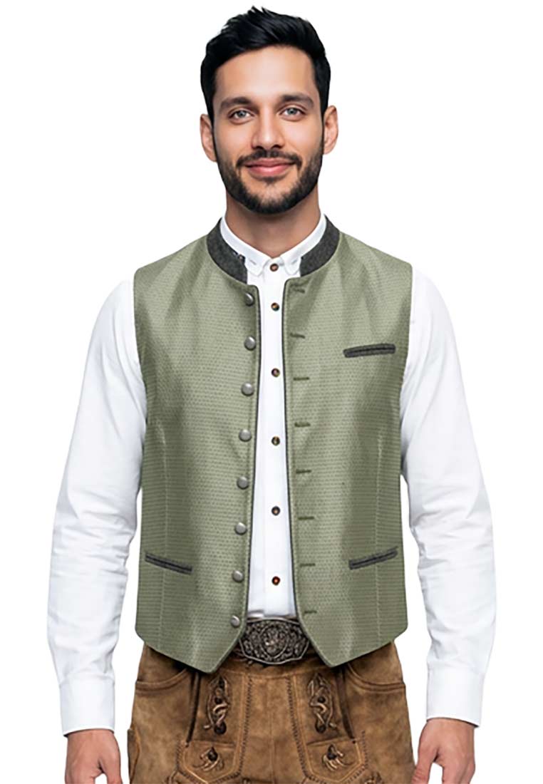 Trachtenweste Burg oliv