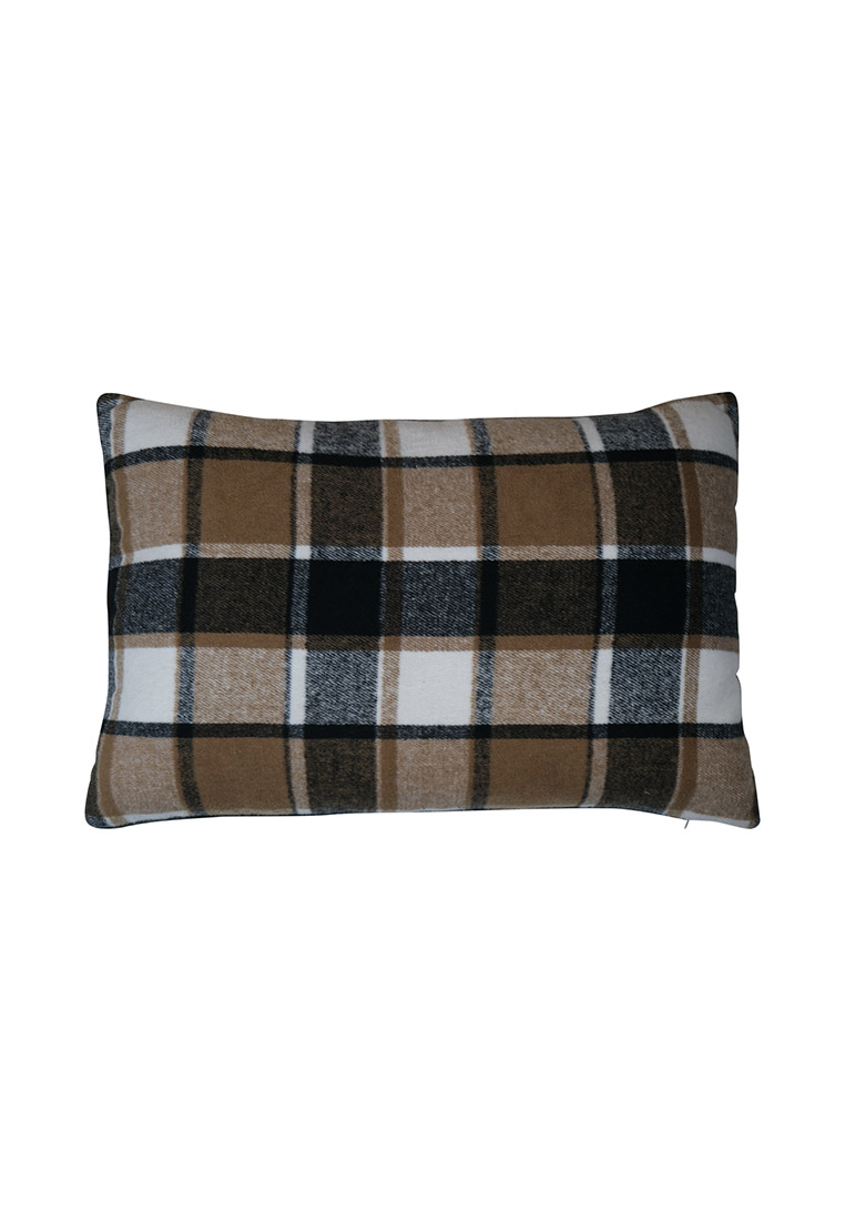 Kissen kariert braun-schwarz 40x60cm Kissen kariert braun-schwarz 40x60cm